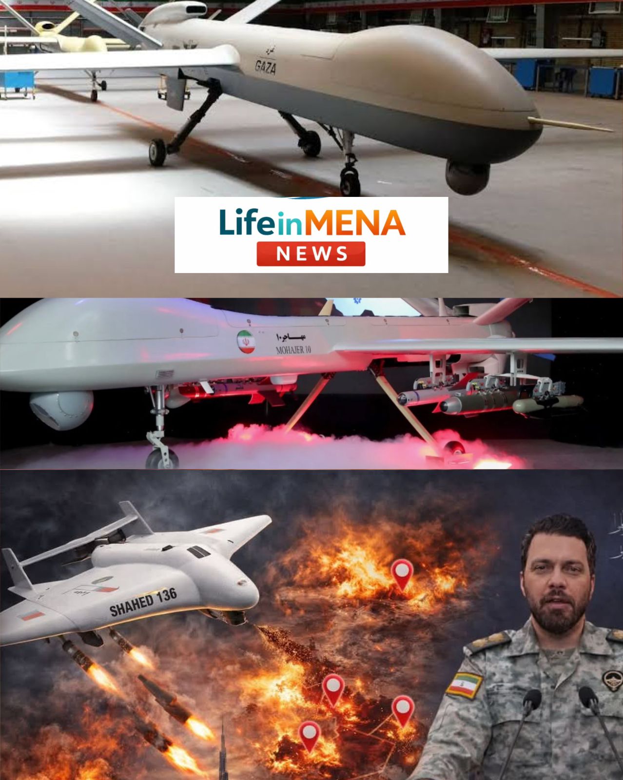 **Israel Accused of Replicating Iranian Drone and Using It in Regional Attacks** **Tehran —** A senior official from Iran’s powerful military organization, the Islamic Revolutionary Guard Corps (IRGC), has accused Israel of producing an exact replica of an Iranian combat drone and using it in attacks across the region in an attempt to shift blame onto Iran. The allegation was made by Ebrahim Zolfaghari, spokesperson and commander of the Khatam al-Anbiya Central Headquarters, one of Iran’s key military command centers responsible for coordinating major defense operations. Speaking to Iranian media, Zolfaghari claimed that Israel had developed what he described as a “carbon copy” of Iran’s well-known Shahed-136 drone. According to Zolfaghari, the alleged replica drone has been given the name **“Lucas”** and has reportedly been used in attacks targeting several countries in the Gulf region. He suggested that the purpose of such a move would be to disguise the origin of the strikes and falsely attribute them to Iran. ### Allegations of a “Disinformation Strategy” Zolfaghari further accused Israel of resorting to what he called a strategy of **“deception and misinformation”** after failing to achieve its objectives through conventional military means. He argued that by deploying drones designed to resemble Iranian systems, Israel could create confusion about the true source of regional attacks. “The goal is to hide the real perpetrator and portray Iran as responsible for operations it did not carry out,” he said, according to Iranian state-linked reports. However, the claims have not been independently verified, and Israeli officials have not publicly responded to the accusations. ### What Is the Shahed-136 Drone? The Shahed-136 has become one of the most widely discussed attack drones in recent years. It is often described as a **“loitering munition”** or **kamikaze drone**, a type of unmanned aerial vehicle designed to fly toward a target and detonate upon impact. The drone features a distinctive triangular or delta-wing design and is believed to have a relatively low radar signature compared with larger aircraft. Military analysts say such drones are frequently launched in large numbers at once — a tactic intended to overwhelm air-defence systems. This strategy, sometimes referred to as **“swarming,”** can make it difficult for defensive systems to intercept every incoming drone, especially when multiple targets are approached simultaneously. ### Range and Technical Capabilities According to several defence assessments, the Shahed-136 is estimated to have a range of **up to about 2,000 kilometres**, allowing it to strike targets far beyond the territory from which it is launched. Powered by a small engine, the drone produces a distinctive buzzing sound during flight — a characteristic that has often been noted in areas where it has been deployed. Analysts say the drone can be guided either by **satellite navigation systems** or by **pre-programmed coordinates**, enabling it to travel long distances before striking its intended target with relatively high accuracy. Because the drone is comparatively inexpensive to manufacture, experts say such systems have become increasingly important in modern warfare, where lower-cost unmanned platforms can be used to threaten high-value targets. ### Growing Role of Drones in Regional Conflict Unmanned aerial systems like the Shahed-136 have become a prominent feature of conflicts across the Middle East and beyond, reflecting a broader shift toward **drone-based warfare**. Military strategists note that relatively low-cost drones can be produced in large numbers and used for surveillance, precision strikes, or disruptive attacks against infrastructure. The accusations made by Iranian officials come amid ongoing tensions between Iran and Israel, rivals that have frequently accused each other of conducting covert or proxy operations across the region. For now, the claims about the alleged “Lucas” drone remain unconfirmed, and without an official response from Israel, the situation highlights the continuing information battle that often accompanies modern geopolitical conflicts. 